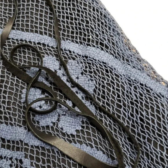 Katharine Story Blue Crochet Asymmetrical Skirt - Picture 4 of 5